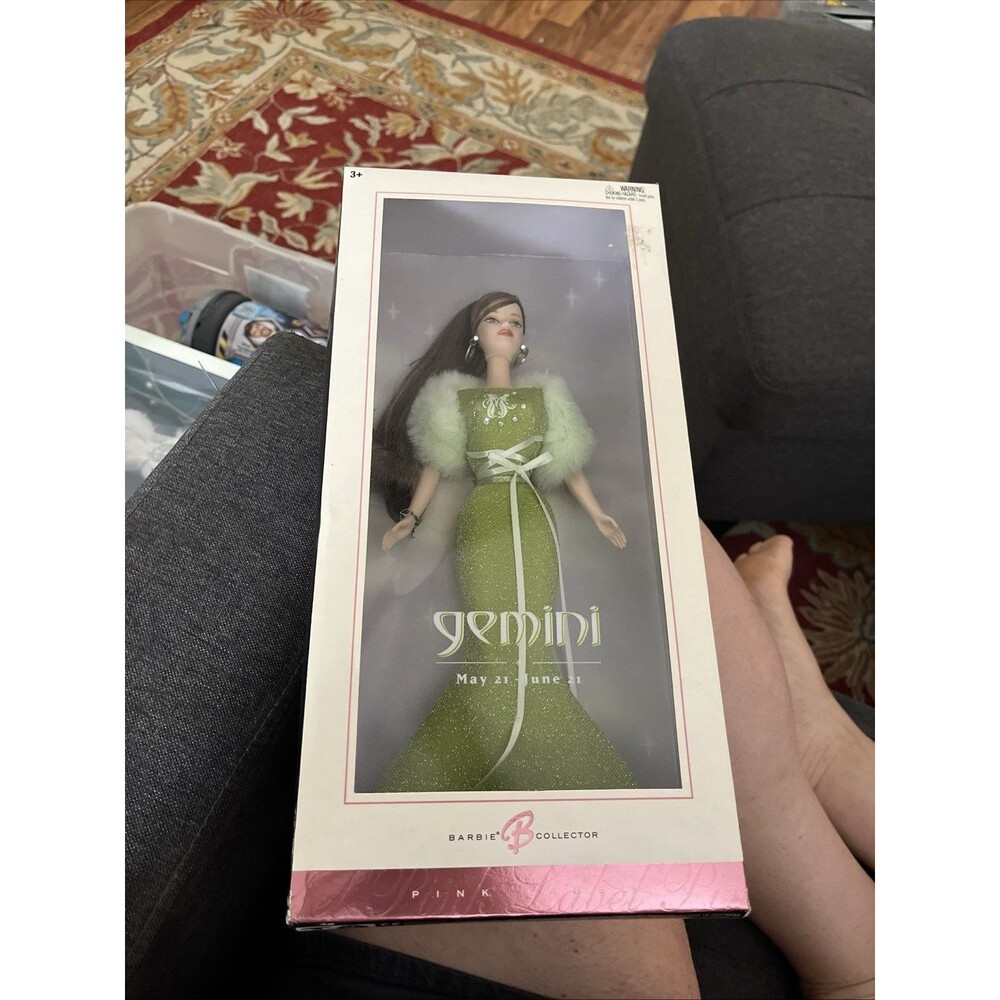 Gemini Barbie Doll The Zodiac Collection Pink Label 2004 #C6242-SEALED NIB
